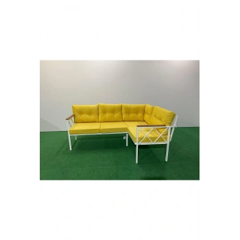 Köşe Koltuk Takımı , 2 2 Balkon-bahçe-kafe,çay Seti,koltuk Takımı,mutfak Köşesi Beyaz Profil