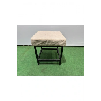 Metal ayaklı Sırtsız Bank Puf Bench Balkon-bahçe-kafe-çay Seti pufu