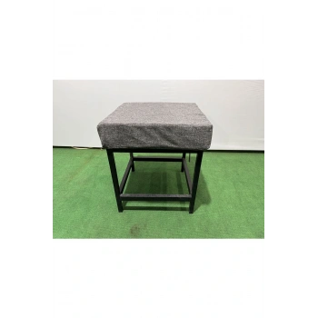 Metal ayaklı Sırtsız Bank Puf Bench Balkon-bahçe-kafe-çay Seti pufu