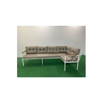 Köşe Koltuk Takımı , 3 2 Balkon-bahçe-kafe-çay Seti-koltuk Takımı-mutfak Köşesi Beyaz Profil