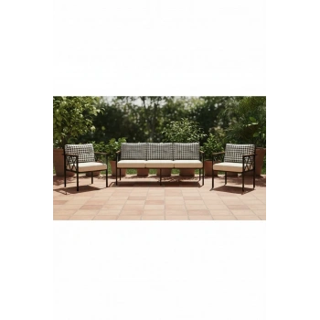 Safir 3+1+1 Kaz Ayağı Kırlent Bahçe,balkon,teras,cafe,çayseti