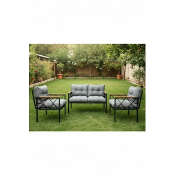 Balkon-bahçe-kafe Çay Seti Koltuk Oturma Takımı-oturma Grubu Miami