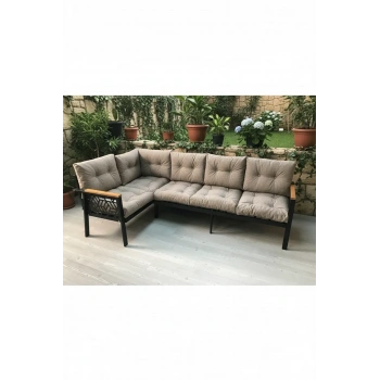 Miami melisa 3+2 Köşe Yön değiştirilebilir Koltuk Takımı Balkon-bahçe-kafe-çay Seti