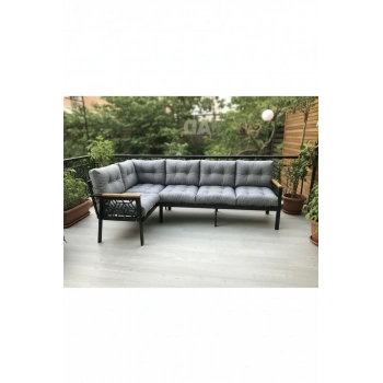 Miami melisa 3+2 Köşe Yön değiştirilebilir Koltuk Takımı Balkon-bahçe-kafe-çay Seti