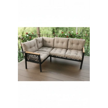 Miami melisa 2+2 Köşe Yön değiştirilebilir Koltuk Takımı Balkon-bahçe-kafe-mutfak-takımı