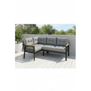 Miami melisa 2+2 Köşe Yön değiştirilebilir Koltuk Takımı Balkon-bahçe-kafe-mutfak-takımı