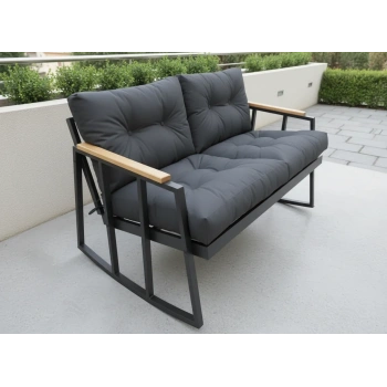 2li Sallanan Sandalye Tv Koltuğu Kafe-balkon-mutfak-berjer-ofis Sallanır Çiftli Koltuk Miami