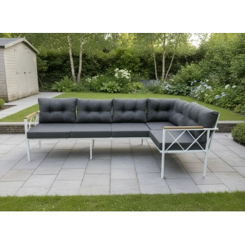 Köşe Koltuk Takımı , 3 2 Balkon-bahçe-kafe-çay Seti-koltuk Takımı-mutfak Köşesi Beyaz Profil