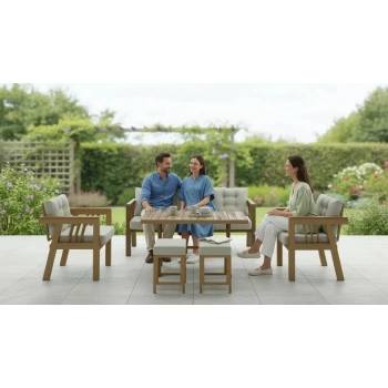 Elmas 3+1+1 + Masa + 2 Puf (KREM) Metal Gövde Balkon-bahçe-kafe,çay Seti,koltuk Takımı,oturma Grubu,ofis Koltuğu