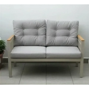 OPAL 2li (GRİ) Metal Gövde Balkon-bahçe-kafe,çay Seti,koltuk Takımı,oturma Grubu,ofis Koltuğu