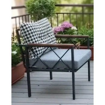 Safir 1li Kaz Ayağı Kırlent Bahçe,balkon,cafe Teras Mobilyası,çay Seti,koltuk Takımı,ofis Mobilyası