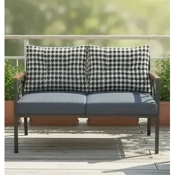 Safir 2li Kaz Ayağı Kırlent Balkon-bahçe-kafe Çay Seti Koltuk Oturma Takımı-oturma Grubu