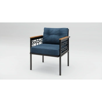 Adımshos tekli Lazer Balkon-Bahçe-Ofis-Kafe Çay Seti Koltuk Oturma Takımı-Oturma Grubu