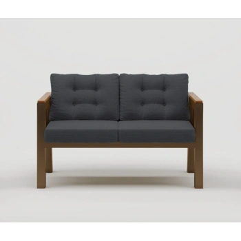 Elmas 2li (ANTRASİT) Metal Gövde Balkon-bahçe-kafe,çay Seti,koltuk Takımı,oturma Grubu,ofis Koltuğu