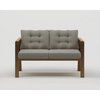 Elmas 2li (GRİ) Metal Gövde Balkon-bahçe-kafe,çay Seti,koltuk Takımı,oturma Grubu,ofis Koltuğu