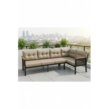 melisa 3+2 Köşe Yön değiştirilebilir Koltuk Takımı Balkon-bahçe-kafe-çay Seti fonksiyonel