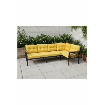 melisa 3+2 Köşe Yön değiştirilebilir Koltuk Takımı Balkon-bahçe-kafe-çay Seti fonksiyonel