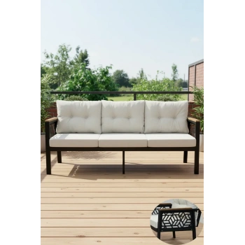 MELİSA 3lü Balkon-bahçe-kafe Çay Seti Koltuk Oturma Takımı-oturma Grubu,ofis Koltuğu