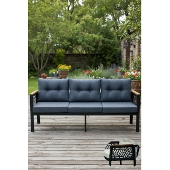 MELİSA 3lü Balkon-bahçe-kafe Çay Seti Koltuk Oturma Takımı-oturma Grubu,ofis Koltuğu