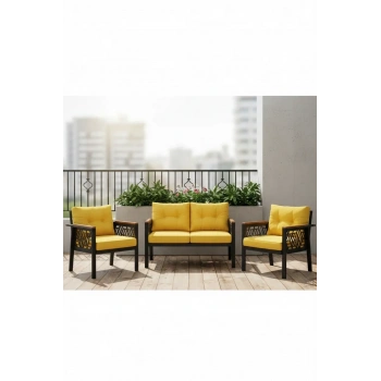 MELİSA Balkon-bahçe-kafe Çay Seti Koltuk Oturma Takımı-oturma Grubu,ofis Koltuğu