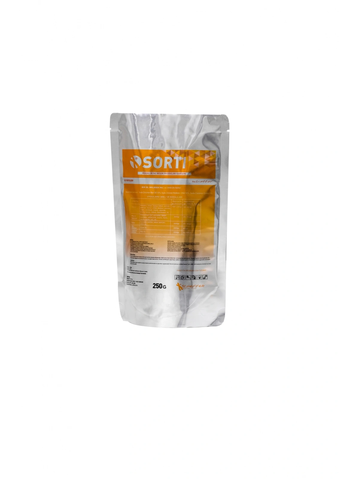 Sorti 250gr / ( Bor, Molibden, Cinko )