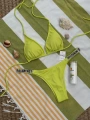 NEON YEŞİL TAŞLI BİKİNİ