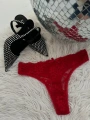 ÖN DANTEL KIRMIZI TANGA
