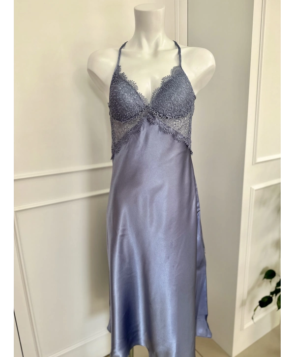 2Lİ İPEK SATEN BUZ MAVİ TAKIM