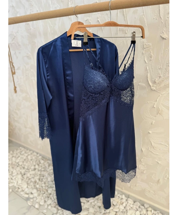 2Lİ SATEN GECELİK SABAHLIK TAKIM