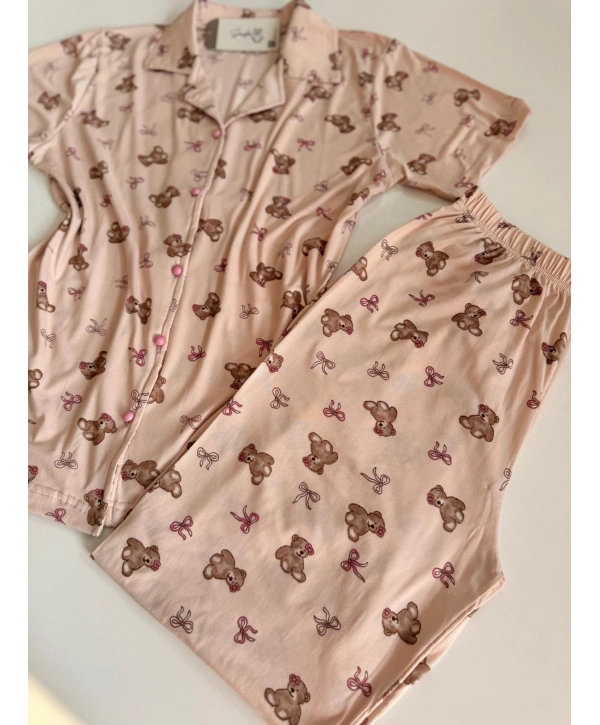 SOMON DÜĞMELİ PİJAMA TAKIM