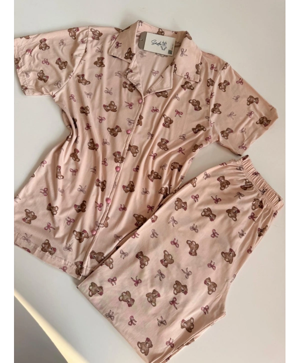 SOMON DÜĞMELİ PİJAMA TAKIM