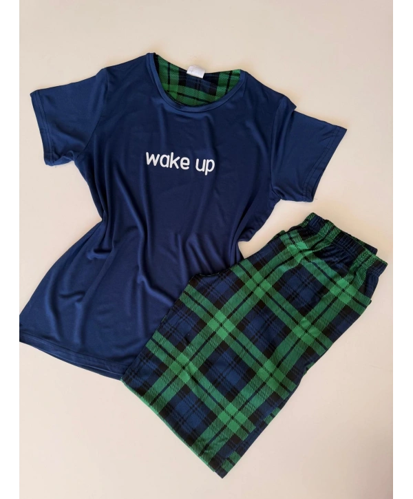 ALT EKOSE YARIM KOL PİJAMA TAKIM