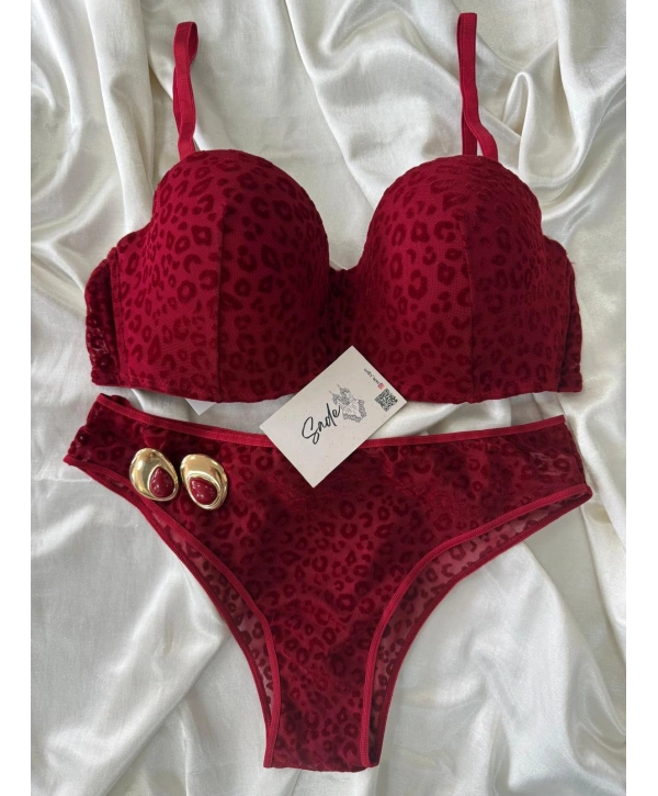 LOTUS LEOPAR SÜTYEN TAKIM