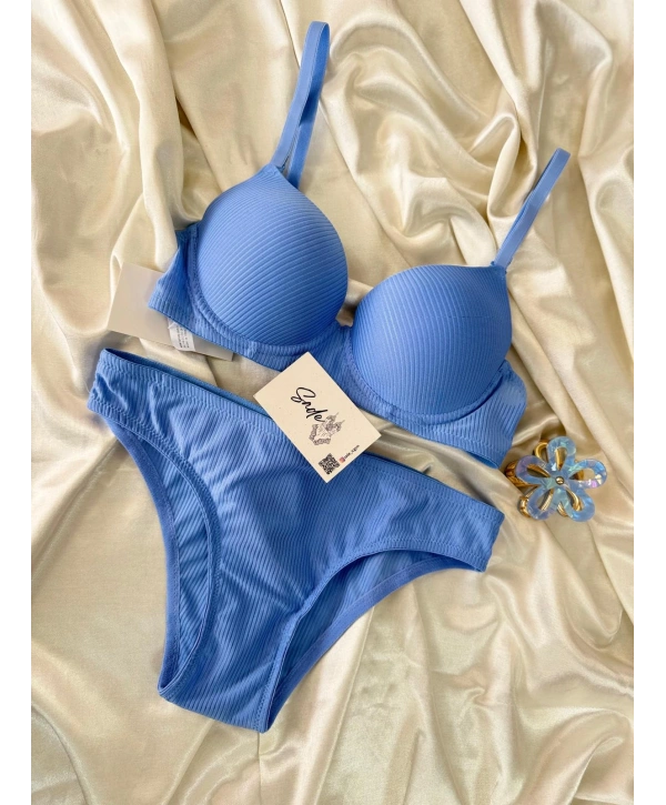 BEBE MAVİ DESTEKLİ SÜTYEN TAKIM