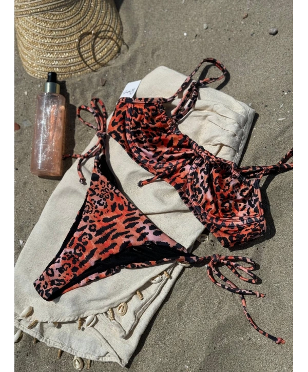 BALENLİ LEOPAR BİKİNİ TAKIM