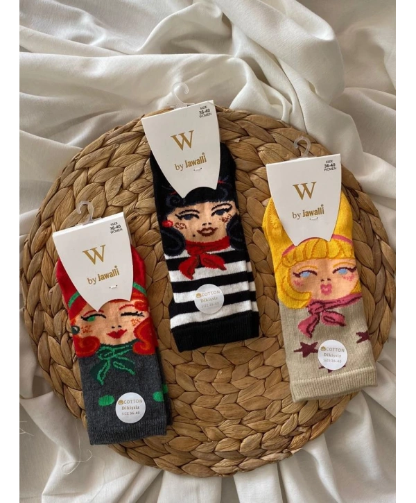 BAYAN FİGÜR PATİK ÇORAP