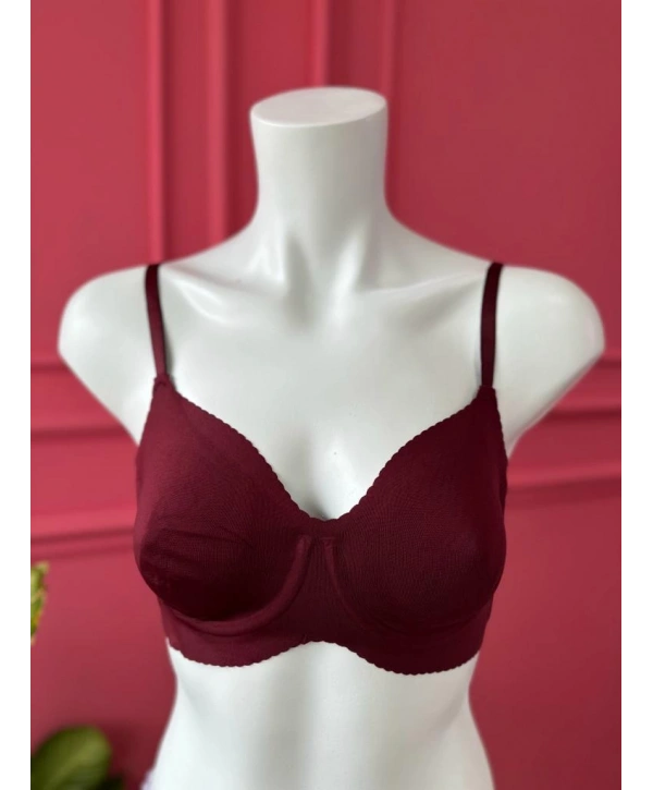 BORDO BALENLİ TOPARLAYICI SÜTYEN