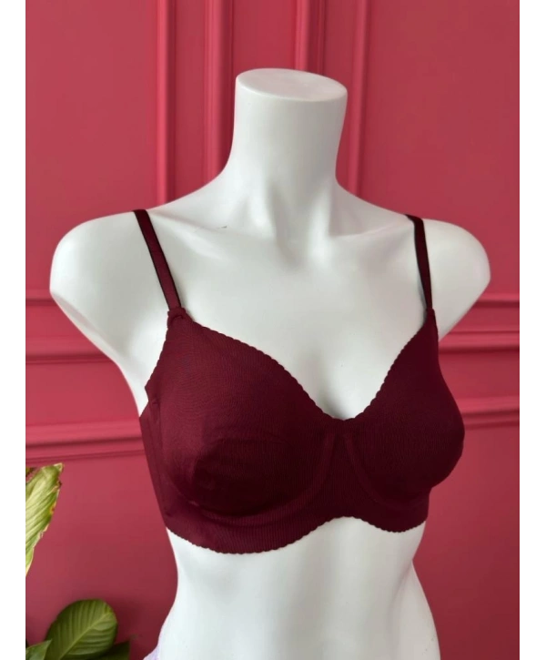 BORDO BALENLİ TOPARLAYICI SÜTYEN