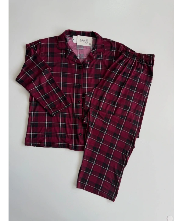 BÜYÜK BEDEN MİLAN PİJAMA TAKIM