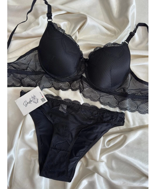 KALP DETAY DESTEKSİZ SÜTYEN TAKIM