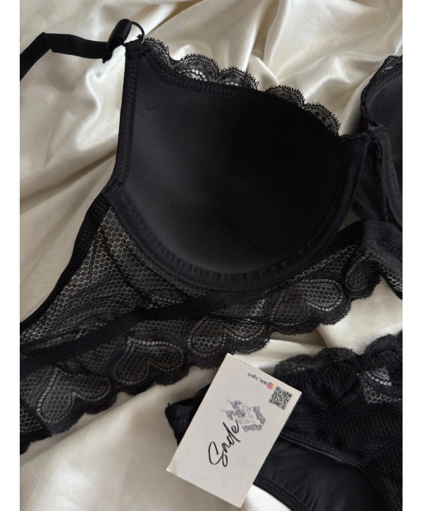 KALP DETAY DESTEKSİZ SÜTYEN TAKIM