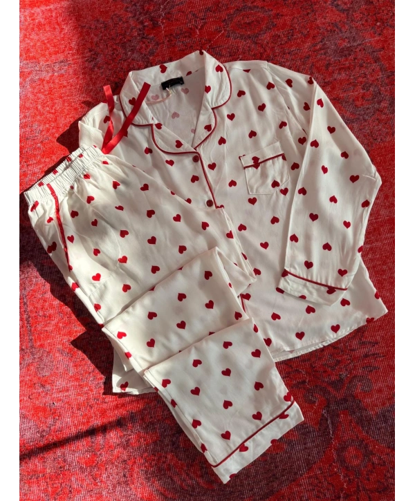 KALPLİ DOKUMA PİJAMA TAKIM