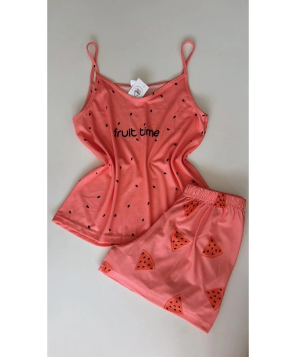 KARPUZ DESEN ASKILI ŞORT TAKIM