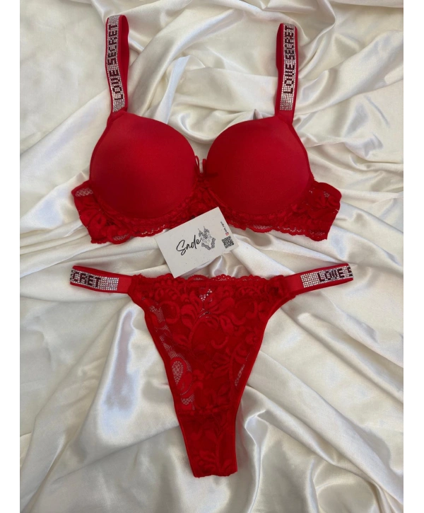 KIRMIZI TAŞLI SÜTYEN TAKIMI