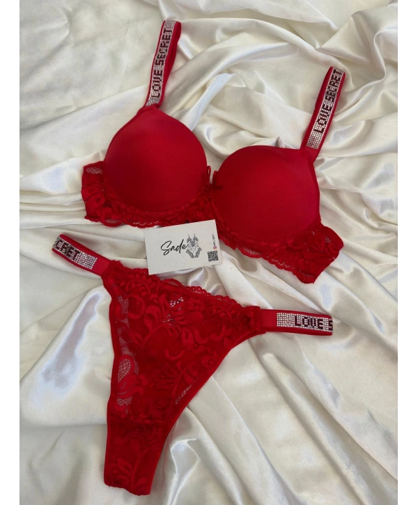 KIRMIZI TAŞLI SÜTYEN TAKIMI