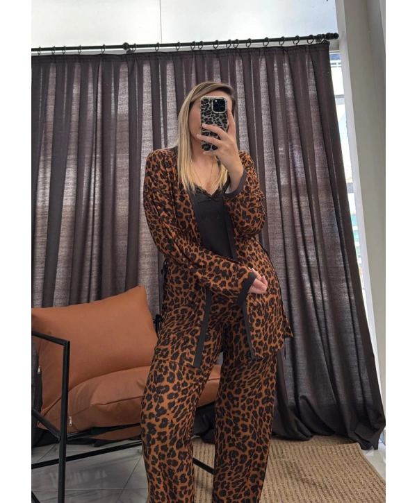 LEOPAR 3LÜ SABAHLIKLI TAKIM