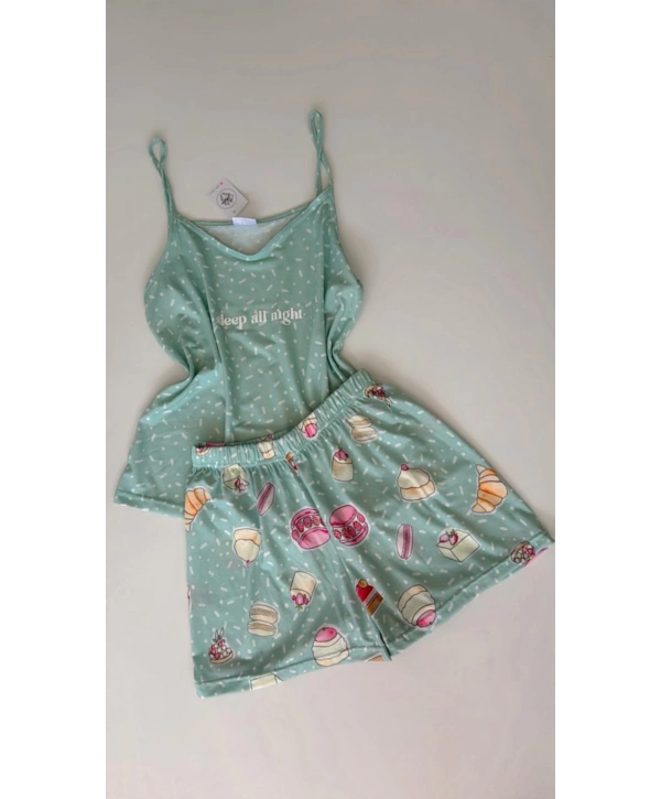 MİNT ASKILI ŞORT TAKIM