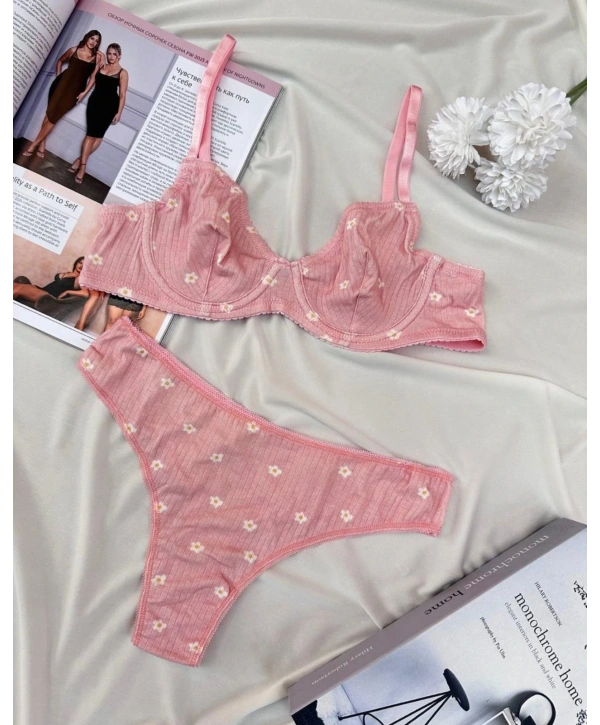 PAPATYA DESEN SÜTYEN TAKIM