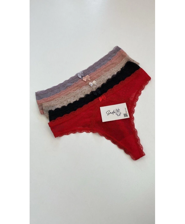 PUANTİYE İP DETAY TANGA