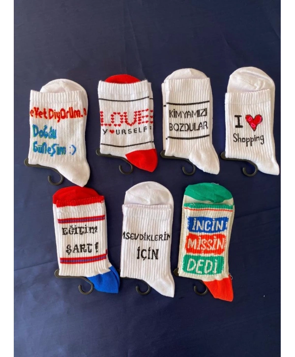 SLOGANLI ÇORAP